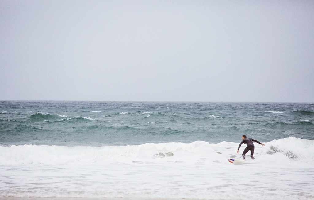 Surf en Septembre sur la plage du Grand Crohot
